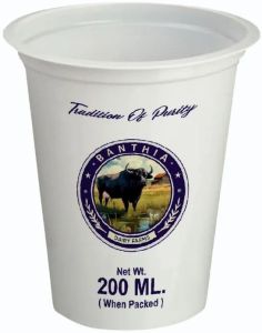 200ml Polypropylene Sleeved Lassi Disposable Glass