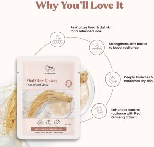 TNW Vital Glow Ginseng Face Sheet Mask