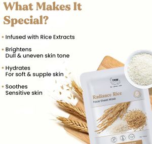 TNW Radiance Rice Face Sheet Mask