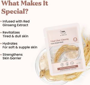 TNW Vital Glow Ginseng Face Sheet Mask