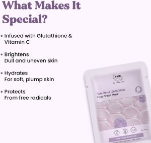 TNW Skin Reset Glutathione Face Sheet Mask