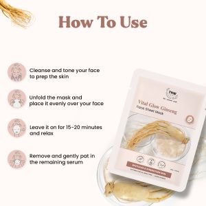 TNW Vital Glow Ginseng Face Sheet Mask