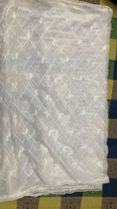 Ladies Floral Embroidered Chiffon Dupatta