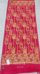 Ladies Red Embroidered Kashmiri Pashmina Shawl