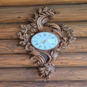 Decorative Carved Wall Clock