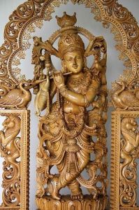 Decorative Wooden Shree Krishna Statue