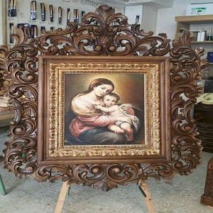 Hand Carved Photo Frame