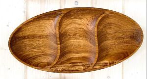 Oval Shape Wooden Tray