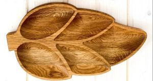 Wooden Leaf Shape Tray