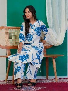 Big Blue Floral Print Co-Ord Set