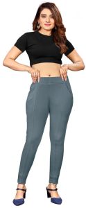 Dark Grey 4 Way Stretchable Lycra Pant