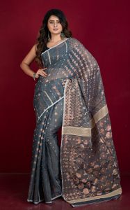 Hand Woven Cotton Jamdani Saree