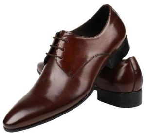 Men Brown Leather Formal Shoes