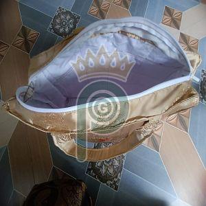 Cotton Brown Ladies Shoulder Bag