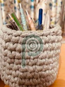 Round Jute Pen Stand