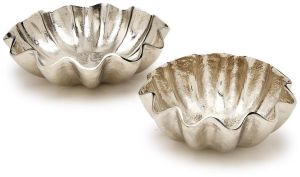 Aluminum Scalloped Wave Bowl