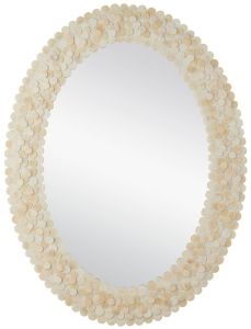 Decorative Oval Shell Vanity Mirror