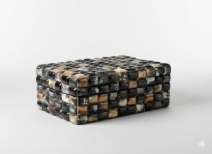 Horn Mosaic Keepsake Box