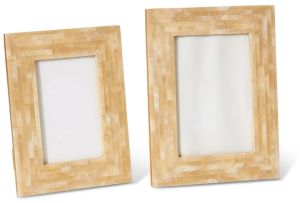 Beige Mosaic Resin Photo Frame