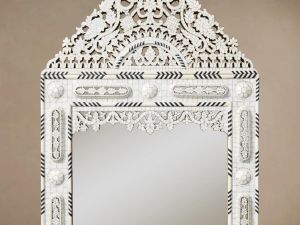 Mop & Bone Arch Pediment Wall Mirror Frame