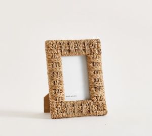 Woven Seagrass Rope Photo Frame