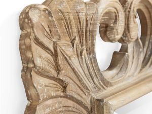 Ornate Leaf Carved Wooden Wall Mirror Frame