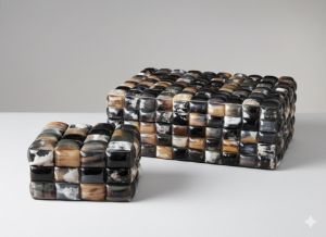 Horn Mosaic Keepsake Box