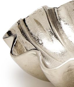 Aluminum Scalloped Wave Bowl