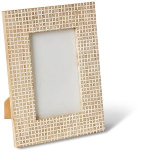 Mosaic Checkered Wood Photo Frame