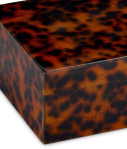 Tortoise Shell Resin Decorative Box Set OF 2 Pcs
