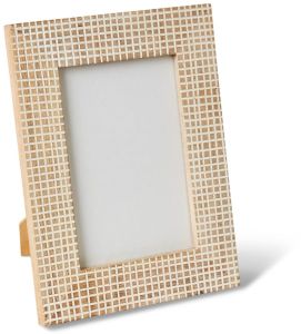 Mosaic Checkered Wood Photo Frame