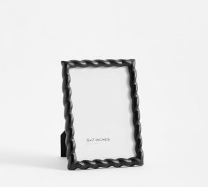 Twisted Black Wood Photo Frame