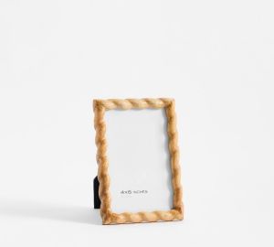 Twisted Brown Wood Photo Frame