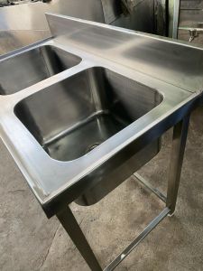 Stainless Steel Double Sink Unit