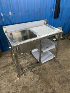 Stainless Steel Double Sink Unit