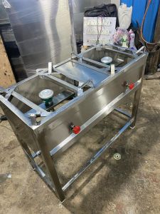 Commercial Double Burner Stainless Steel Gas Stove
