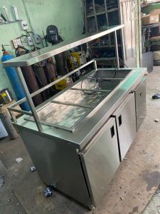 Silver Stainless Steel Under Counter Refrigerator