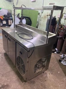Silver Stainless Steel Under Counter Refrigerator