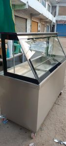 Stainless Steel Moveable Fish Display Counter
