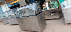 Stainless Steel Moveable Fish Display Counter