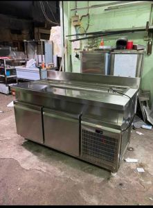 Silver Stainless Steel Under Counter Refrigerator