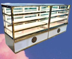 Rectangular Hot and Cold Bakery Display Counter