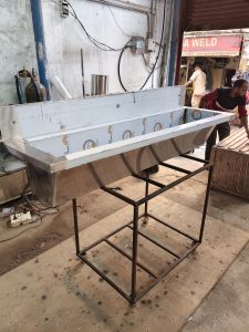 Stainless Steel Wall Mounted Sink Unit