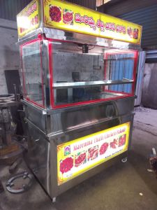 2 Burner Stainless Steel Chinese Food Counter
