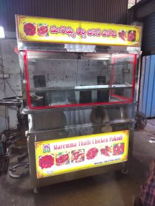 2 Burner Stainless Steel Chinese Food Counter