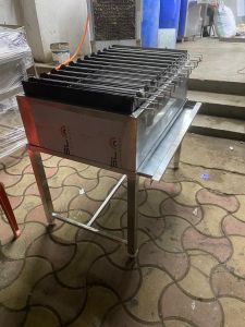 Stainless Steel Charcoal Barbeque Grill Machine
