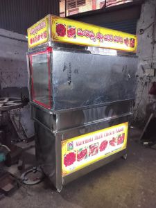 2 Burner Stainless Steel Chinese Food Counter