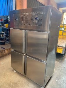 Stainless Steel Four Door Commercial Refrigerator