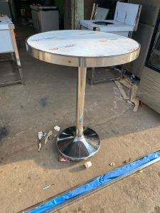 Stainless Steel Round Standing Table