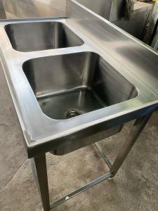 Stainless Steel Double Sink Unit